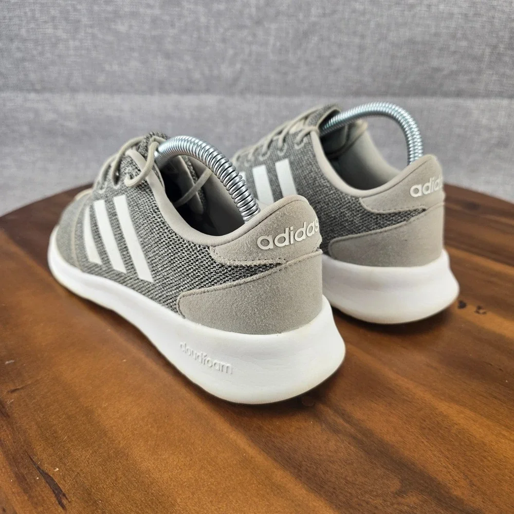 Adidas Cloudfoam QT Flex‎ Womens Grey White Running Sneakers AW4313 Size 7.5